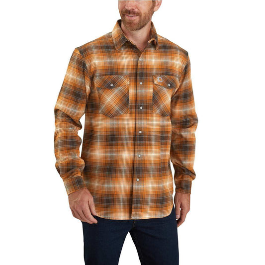 104449 - Carhartt Men's Rugged Flex Relaxed Fit Flannel Long-Sleeve Plaid Shirt