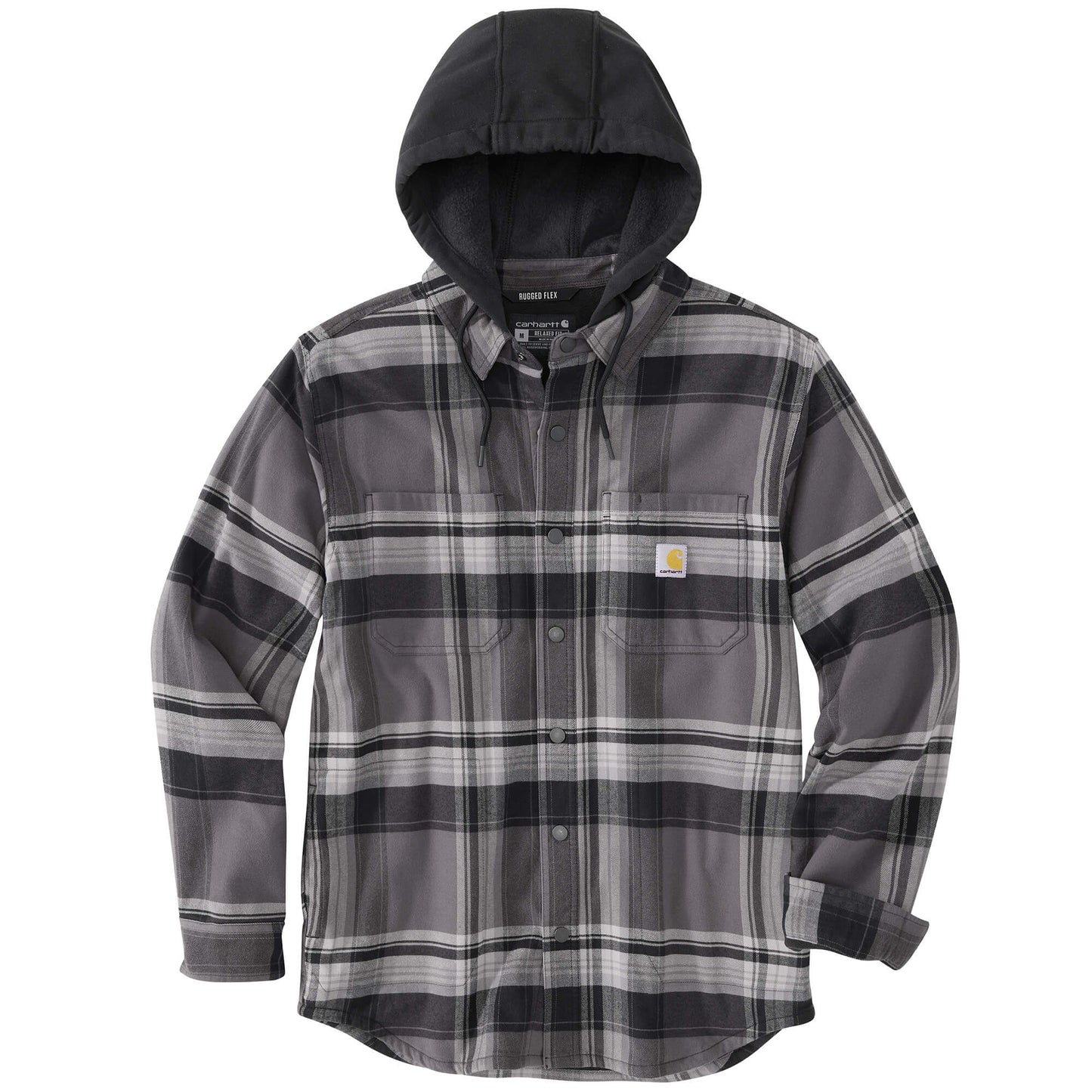 105938 - Carhartt Rugged Flex® Relaxed Fit Flannel Fleece Lined Hooded Shirt Jac