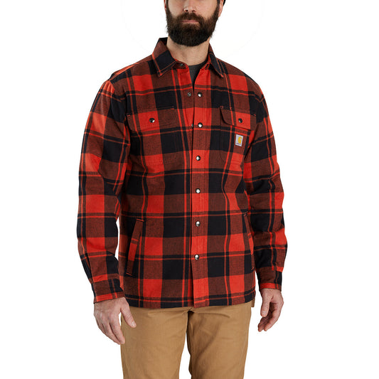 105939 - Relaxed Fit Flannel Sherpa-Lined Shirt Jac