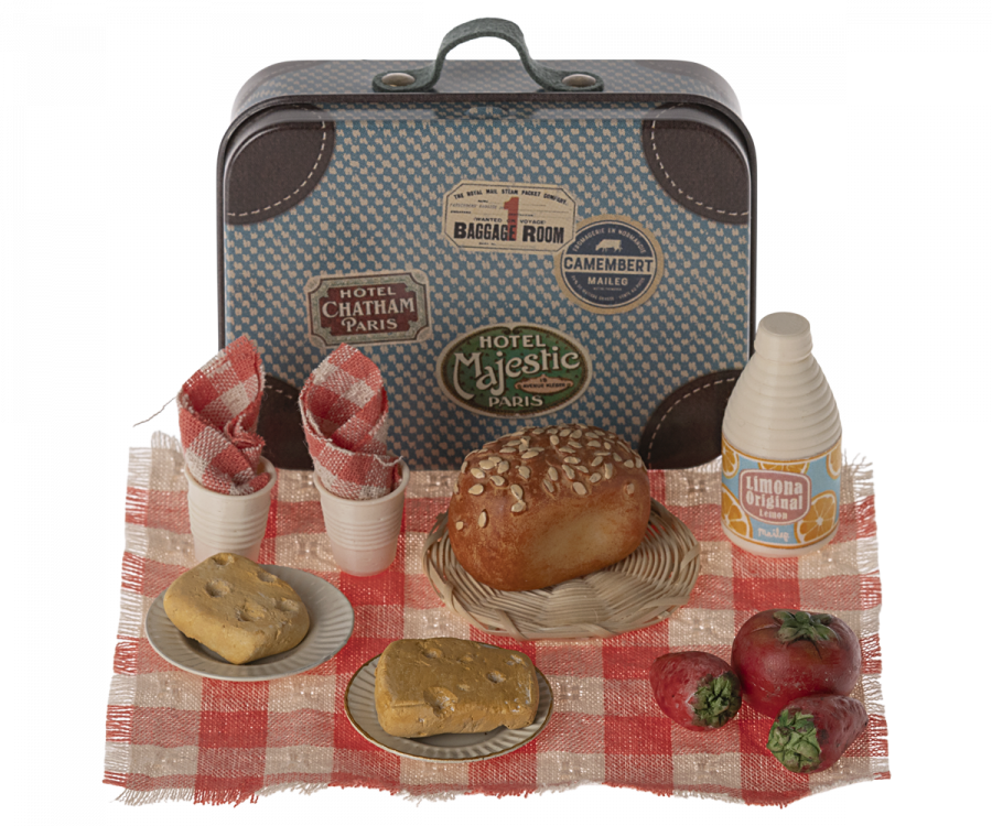 Maileg Picnic Set in Suitcase for Mouse dolls (ships in June)