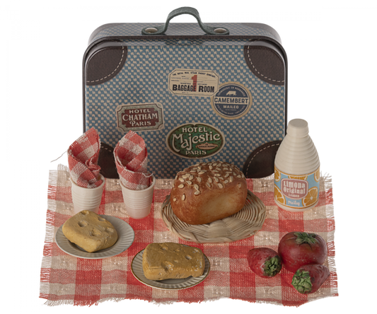 Maileg Picnic Set in Suitcase for Mouse dolls (ships in June)