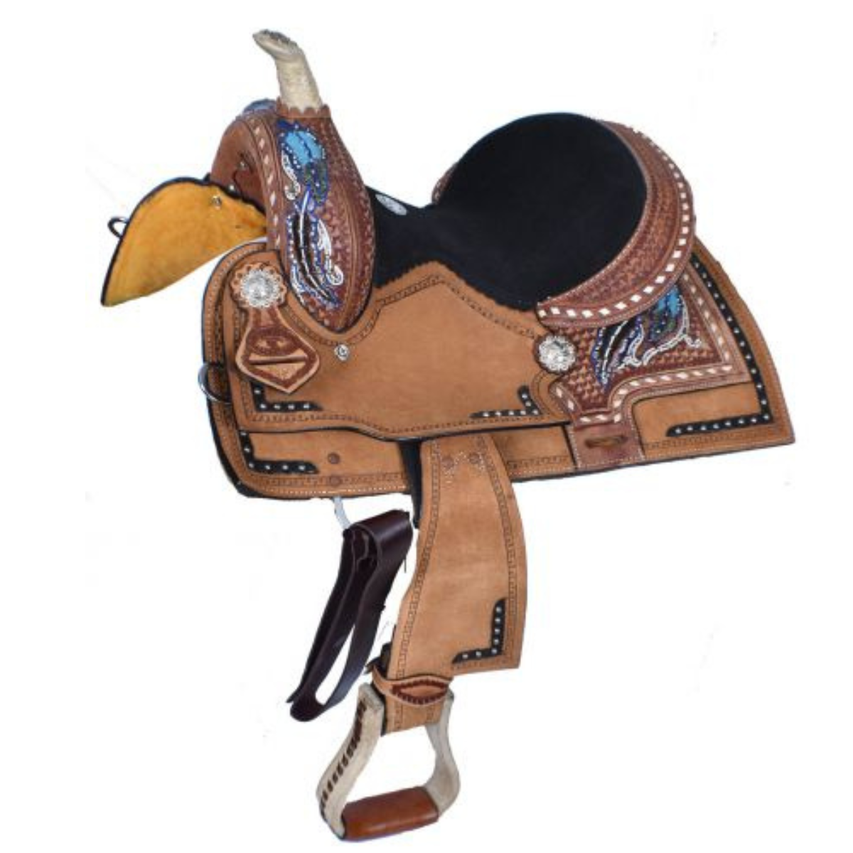 12" DOUBLE T YOUTH BARREL STYLE SADDLE