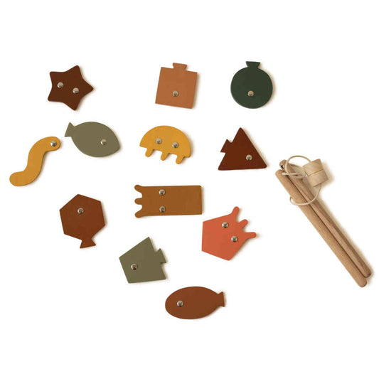 Babai Wooden Fishing Game Set in colors