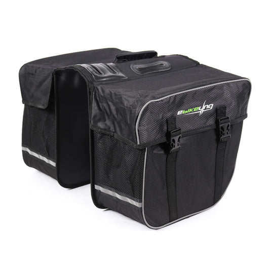 Waterproof Double Rear Bicycle Pannier Bag with Reflective Strips