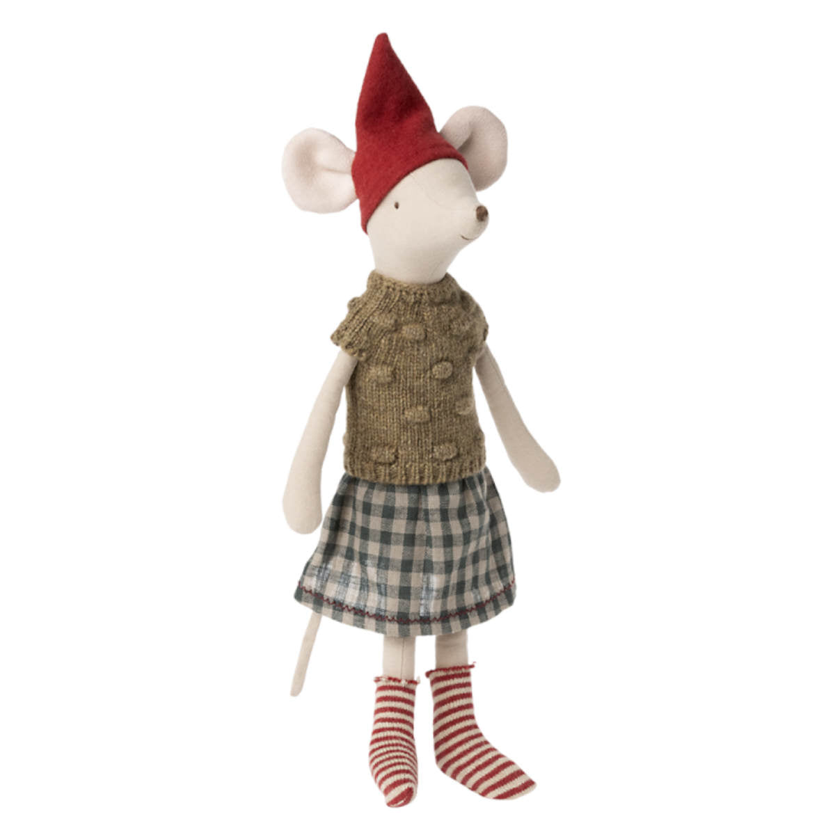 Maileg Medium Mouse Christmas Clothes with Skirt