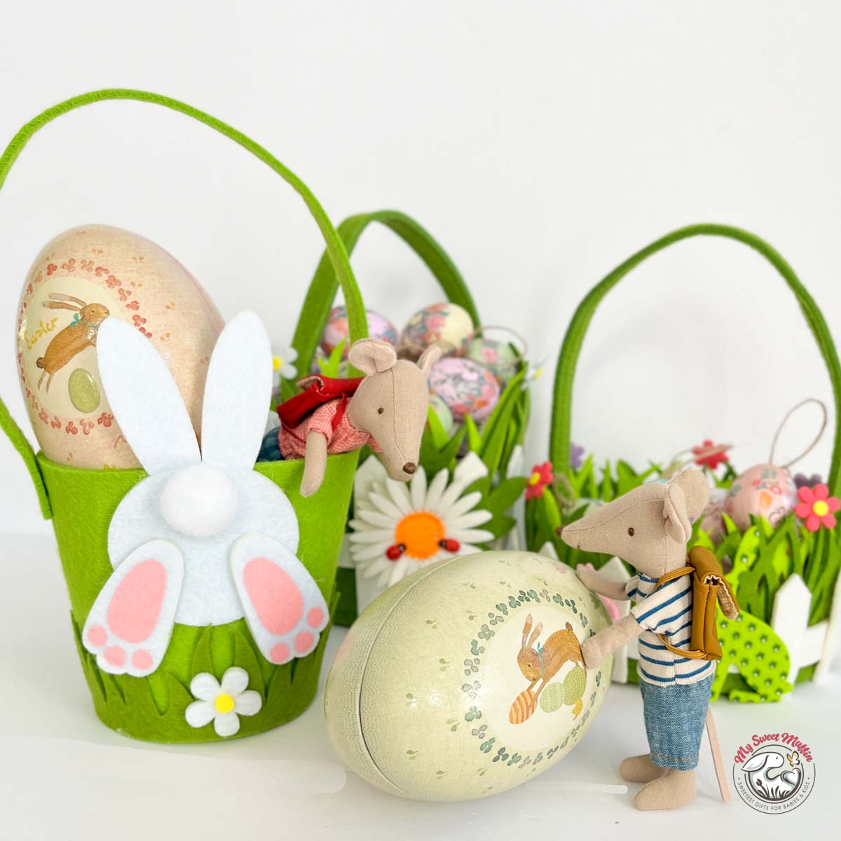 Bunny Felt Easter Basket