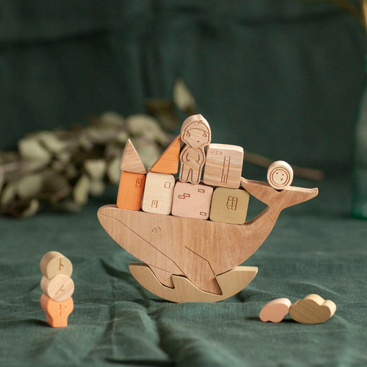 Babai Stories from the Sea Wooden Balancing Game