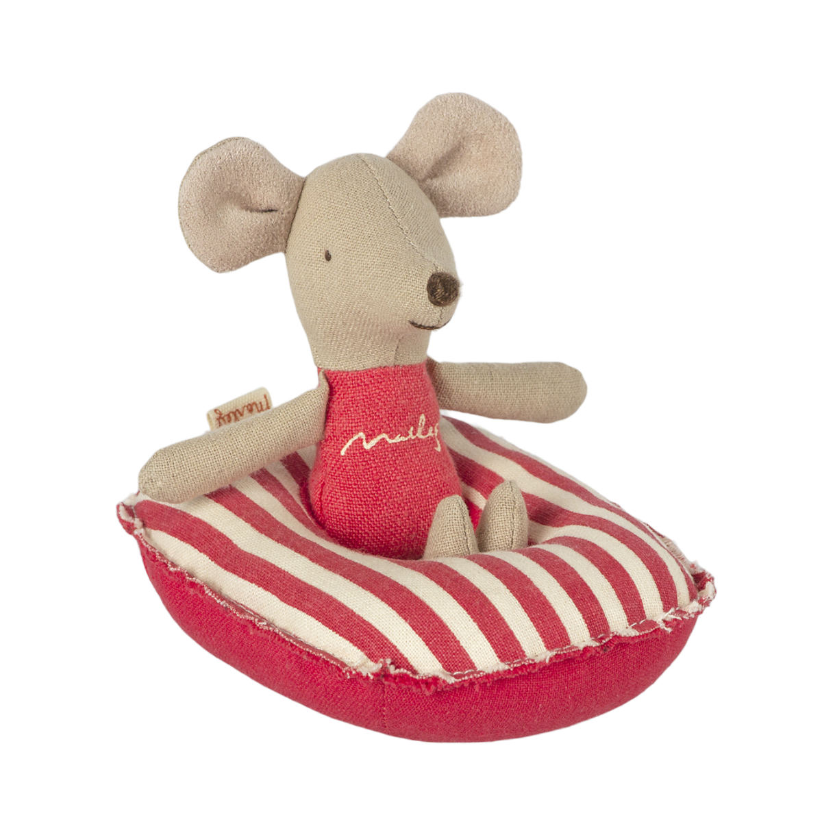 Maileg Mouse size Boat, Red Stripe