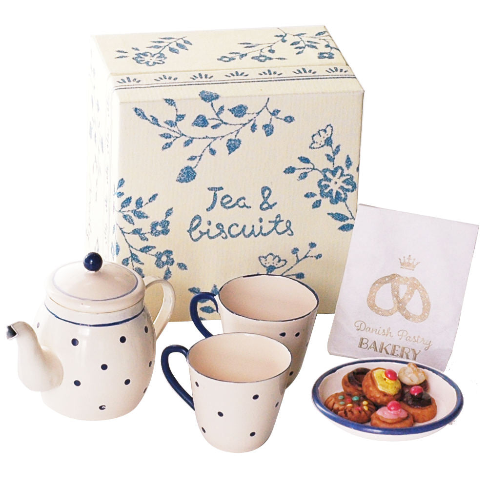 Maileg Tea Time Set with Biscuits, in Box